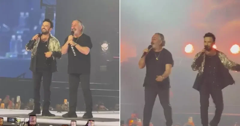 Tarkan konserinde Cem Yılmaz sürprizi: Kuzu Kuzu yu birlikte söylediler