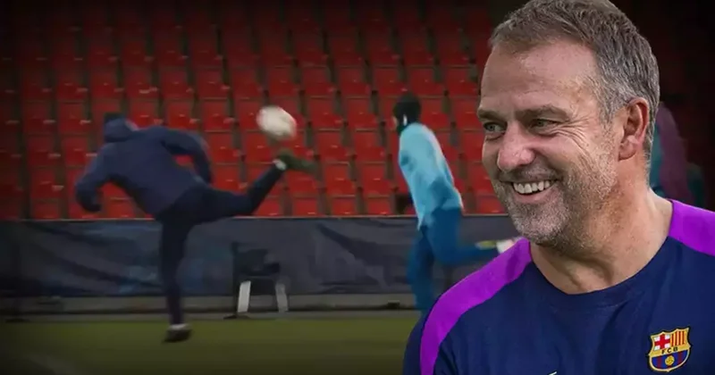 Hansi Flick antrenmanda hünerlerini sergiledi: Yaptığı hamleler dikkat çekti Fanatik Spor Haberleri Video
