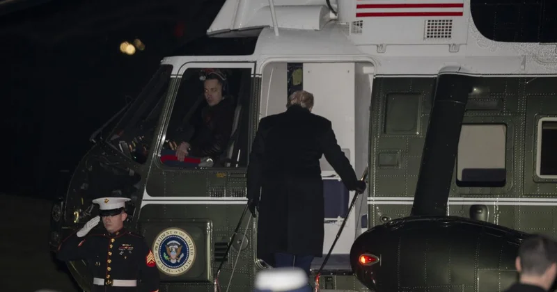 Trump ı uçağında havadayken arıza tespit edildi