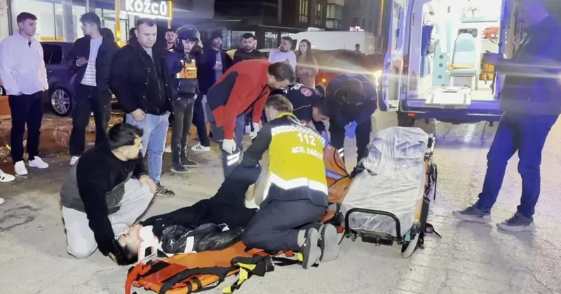 Aksaray’da otomobil ile motosiklet çarpıştı, sürücü ağır yaralı