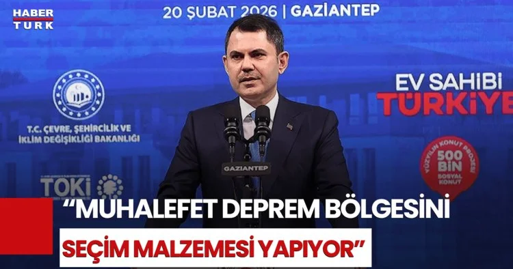 Bakan Murat Kurum dan CHP li Belediyelere Eleştiri