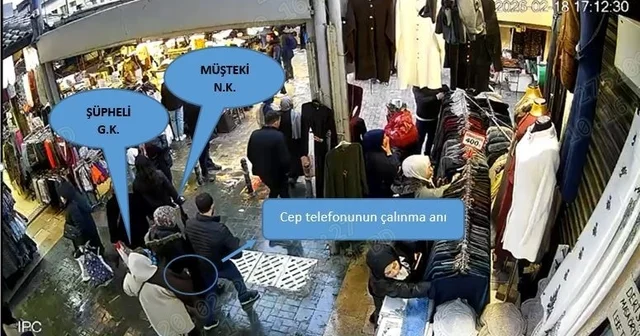 Bursa da yankesicinin el çabukluğu izleyenleri şoke etti Polisin 38 saat kamera görüntüsü izleyip yakaladığı kadın şüpheli tutuklanarak cezaevine gönderildi Bursa Haberleri