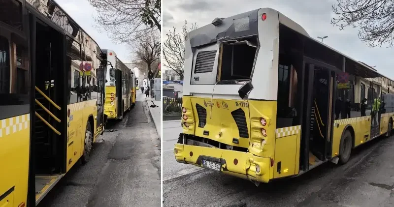 Fatih te İETT otobüsleri birbirine girdi: 3 araç birden kazaya karıştı İstanbul Haberleri