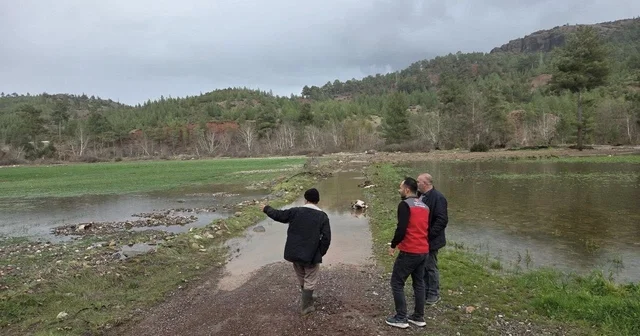 Menteşe de sağanak yağışların ardından tarım arazilerinde hasar tespit çalışmaları başladı Muğla Haberleri