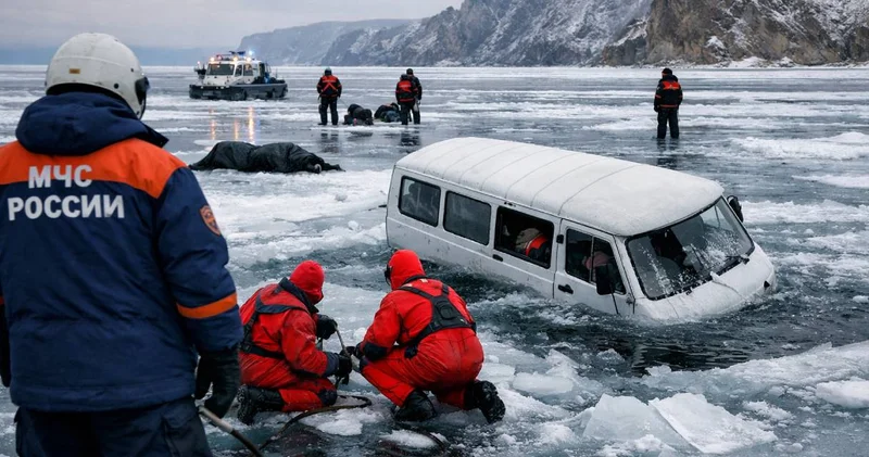 8 Çinli turistin feci ölümü! Buzları kırılan gölün içine düştüler