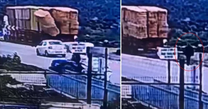 İzmir de feci ölüm! TIR dan düşen saman balyalarının altında kaldı