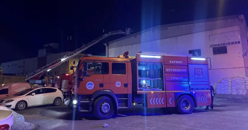 Kayseri de et işleme tesisinde çıkan yangın hasara yol açtı