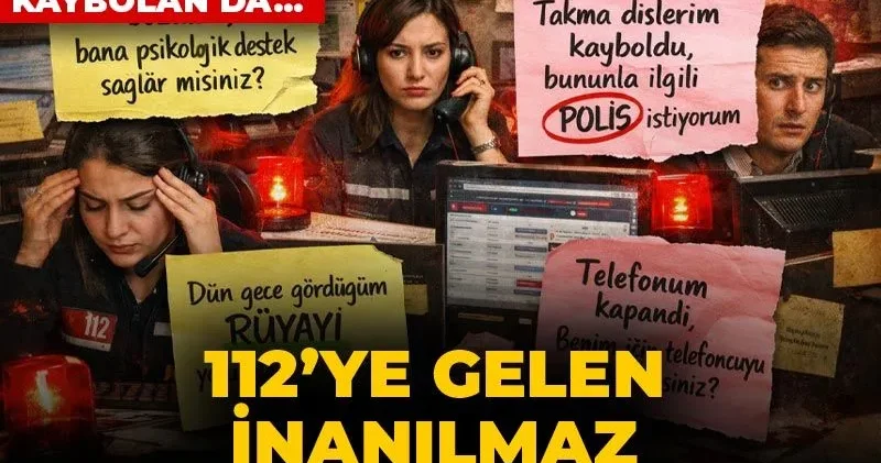 112’ye gelen inanılmaz şikayetler açıklandı: Rüya gören de aradı takma dişi kaybolan da...