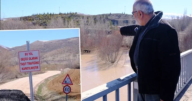 Karların erimesiyle nehir taştı: İlk defa böyle oldu, bu halini görmeye geldim
