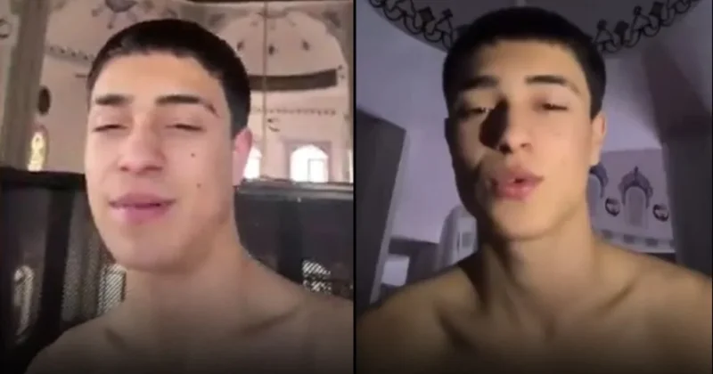 Camide yarı çıplak video çekti, tepki gösterenlerle dalga geçti Sözcü Gazetesi