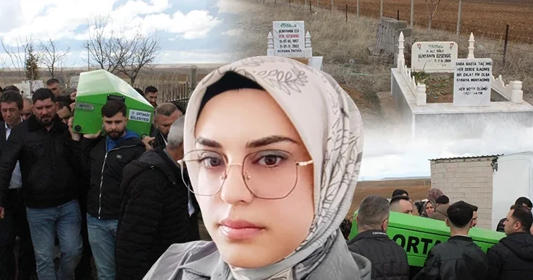 Anne ve babasının mezarında dua okurken öldürüldü! Gamze, son yolculuğuna uğurlandı