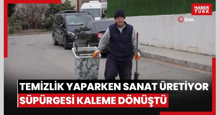 Çöpçüler Kralı nda Kemal Sunal için mikrofon olan süpürge, onun elinde kaleme dönüştü