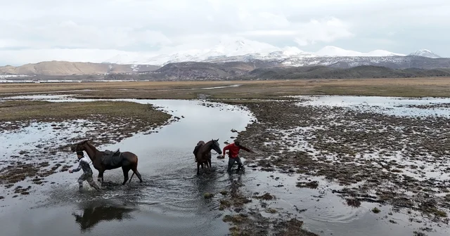 Atla gezi suda bitti Kayseri Haberleri