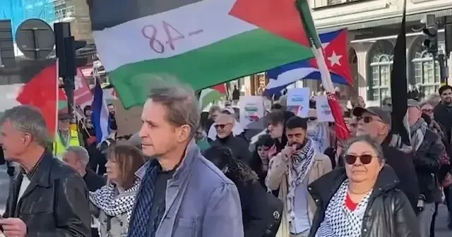 İsrail in Gazze Şeridi ne ve Lübnan a saldırıları İsveç te protesto edildi VİDEO İZLE