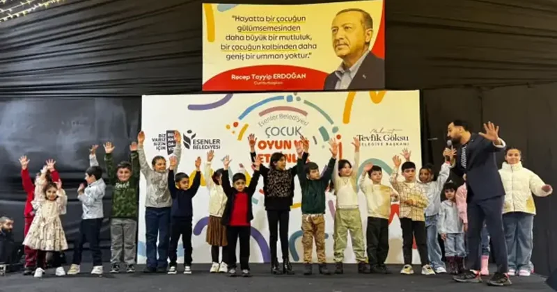 Esenlerli çocuklar bayram coşkusunu doyasıya yaşıyor