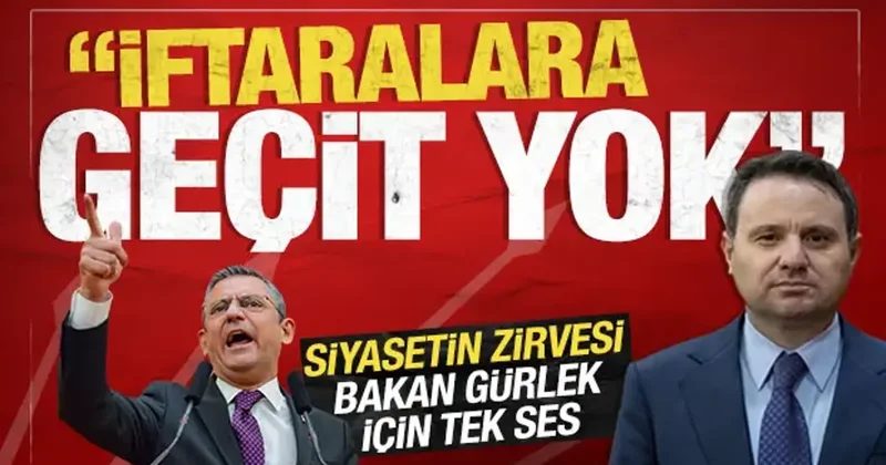 Siyasetin zirvesi Bakan Gürlek için tek ses: İftiralara geçit yok