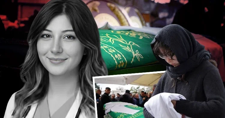 Doktor Yaren in yürek yakan ölümü: Arkadaşları, cenazeye beyaz önlükleriyle katıldı