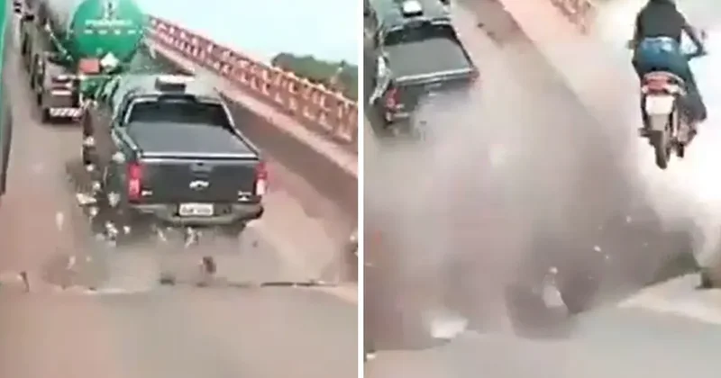 Brezilya daki Kıyamet görüntüleri ilk kez ortaya çıktı: 50 metre yükseklikten Tocantins Nehri ne çakıldılar