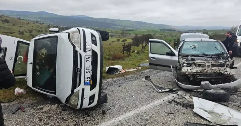 Balıkesir de meydana gelen trafik kazasında 5 kişi yaralandı