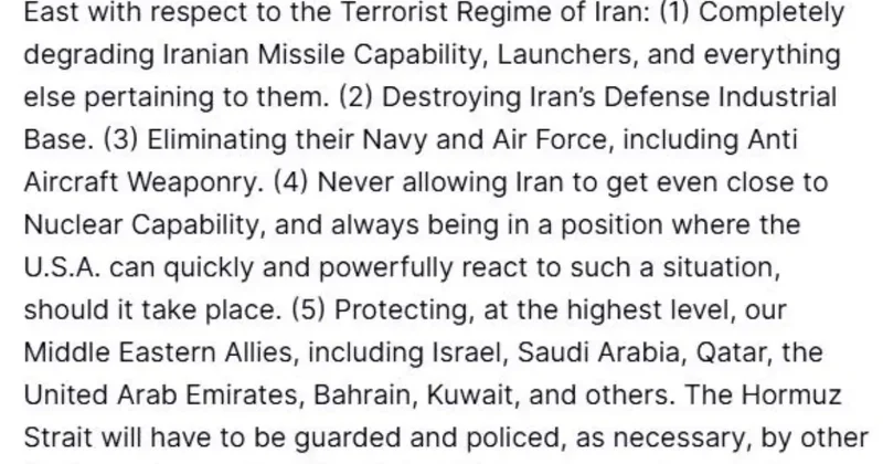 Trump: İran Operasyonları Sona Erebilir