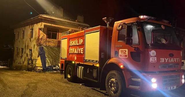 Çorum da evin bacasında çıkan yangın korkuttu Çorum Haberleri