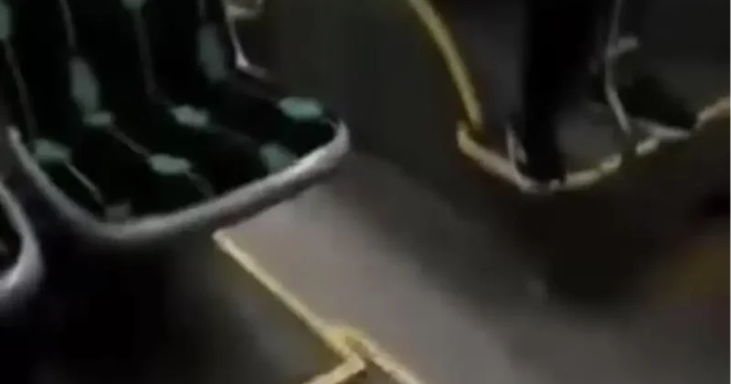 Kocaeli de Otobüste Skandal Anlar