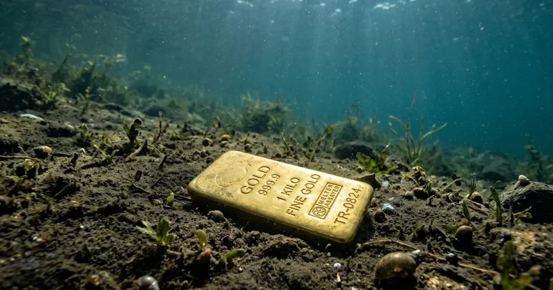 Serinlemek için girdiği gölde altın külçe buldu Sözcü Gazetesi