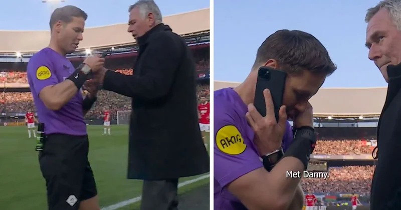 Final maçında görülmemiş olay! Hakem maçı durdurup çalan telefona cevap verdi, gerçek sonradan ortaya çıktı