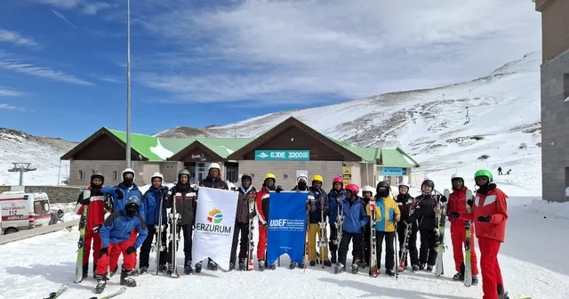 Onlarca ülkeden öğrenci kayakla tanıştı Erzurum Haberleri