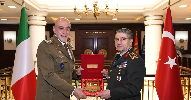 Orgeneral Bayraktaroğlu, İtalya Kara Kuvvetleri Komutanı nı kabul etti