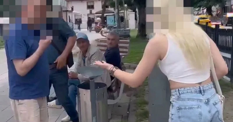 Yaşlı adam, genç kızın kıyafetine laf edince ortalık karıştı