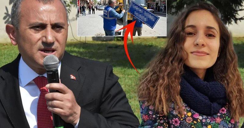 Vali Tuncay Sonel in adının verildiği sokağın tabelası söküldü