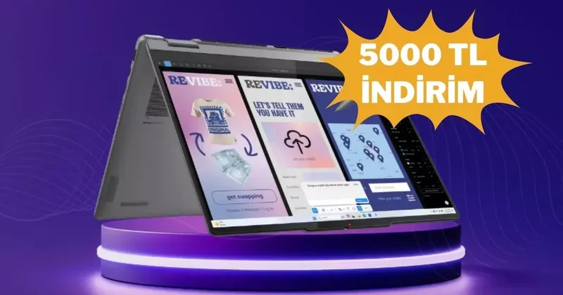 Hem tablet hem laptop: Lenovo Yoga 7 bilgisayarda indirim var