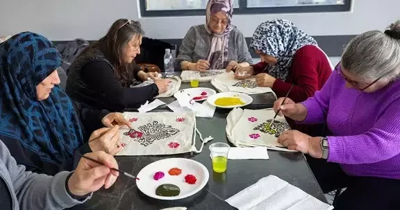 Litvanya’dan gelen katılımcılardan Aktif Yaş Al Merkezi’ne ziyaret