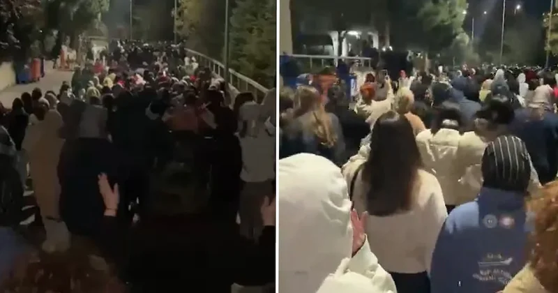 KYK kız yurdunu gece yarısı sokağa döken olay Sözcü Gazetesi