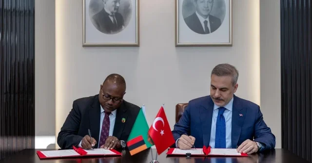 Dışişleri Bakanı Fidan Zambiyalı mevkidaşı Haimbe ile görüştü VİDEO İZLE