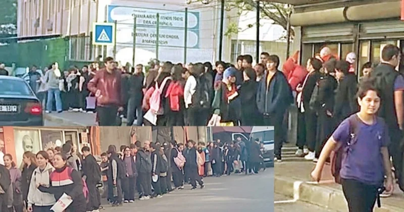 Türkiye bunu da gördü: Okulda kuyruk Sözcü Gazetesi