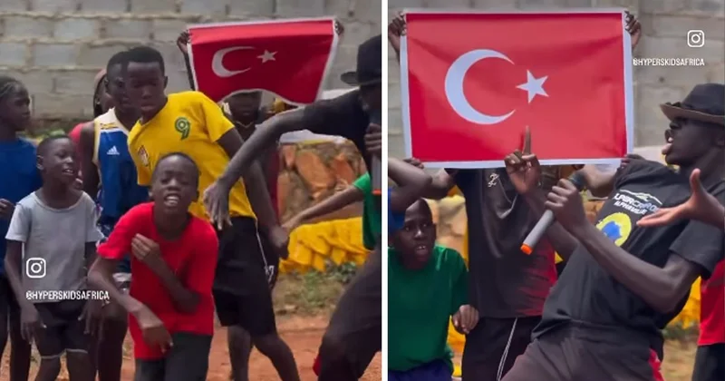 Generali Türkiye yi tehdit ediyordu! Ugandalı gençlerden Bizim Çocuklar a özel marş