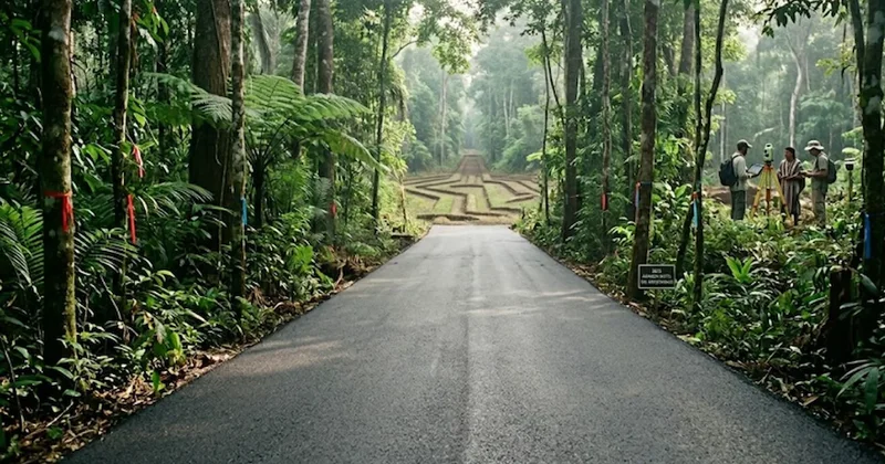Balta girmemiş deniyordu: Ormanın içinden cetvelle çizilmiş gibi düz yol çıktı Sözcü Gazetesi