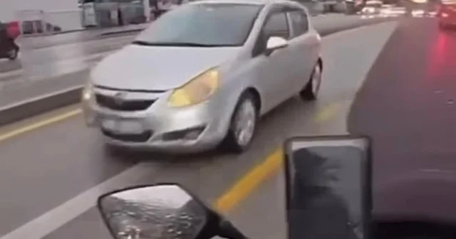 Ters yönde ilerleyen sürücü trafiği birbirine kattı Denizli Haberleri