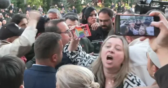 CHP Genel Merkezi nde TVNET ekibine müdahale VİDEO İZLE