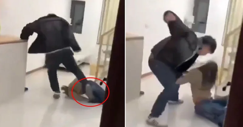 Skandal görüntü! Tüm birikimini hiç eden eşini böyle darbetti