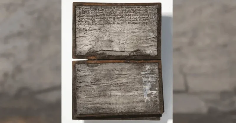 Tuvaletten zambak motifli sır: 800 yıllık balmumu defter bulundu Sözcü Gazetesi