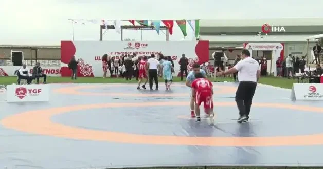 8. Etnospor Festivali’nde bir ilk: Uluslararası Güreş Kupası düzenlendi