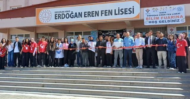 Gençlerin bilimsel projeleri görücüye çıktı Hınıs Erdoğan Eren Fen Lisesi TÜBİTAK 4006 Bilim Fuarı na hazırlanıyor Erzurum Haberleri