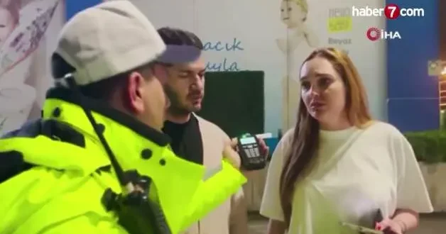 Polisin alkollü sürücüyle imtihanı: ‘Alo kanka acil durum’