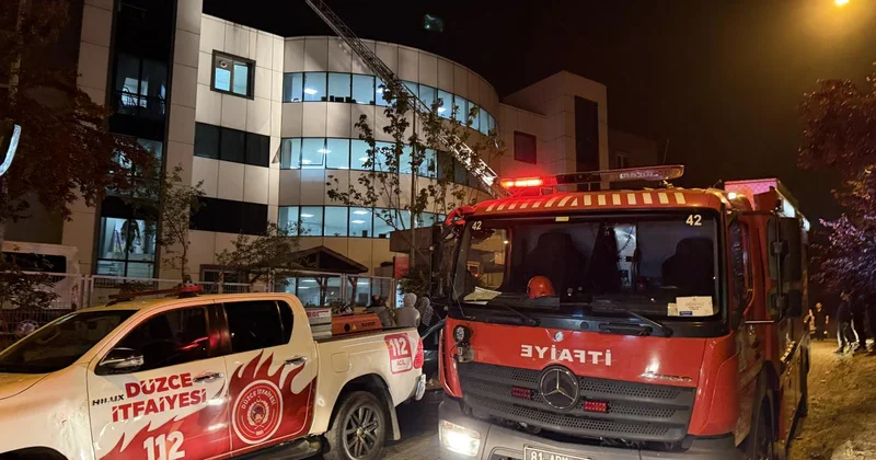 Düzce’de huzurevinde yangın