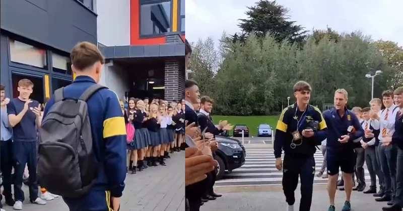 16 yaşındaki yıldız, herkesin hayalini yaşadı! Şampiyon olunca okulda krallar gibi karşılandı Sözcü Gazetesi