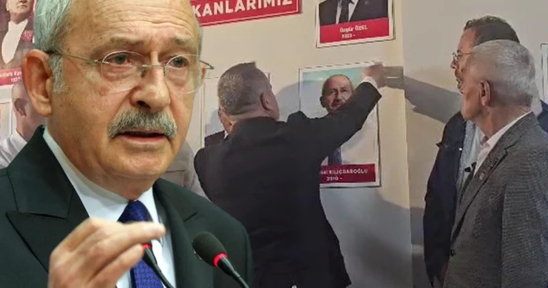 CHP de Kılıçdaroğlu nun Fotoğrafı İndirildi