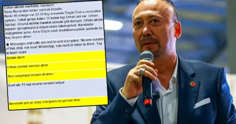 Özkan Yalım ın telefonunda şok mesajlar! CHP nin kurultay pazarlığı ortaya çıktı